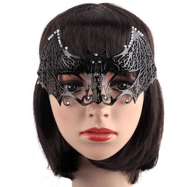 Masque de bal vénitien chauve-souris en dentelle noire masquerade 