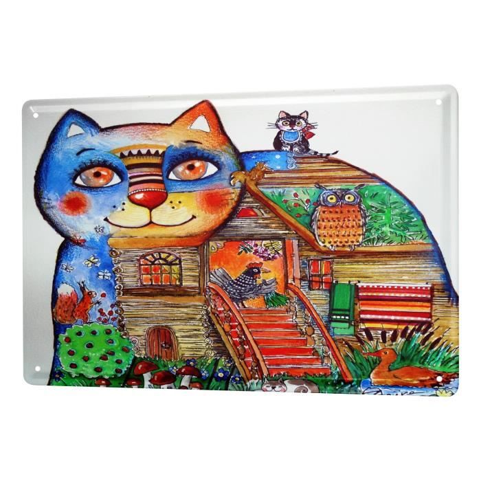 Plaque En Metal 30 X 40 Cm Chat Chat Maison Achat Vente Objet Decoration Murale Cdiscount Plaque En Metal 30 X 40 Cm Chat Chat Maison Achat Vente Objet Decoration Murale Cdiscount