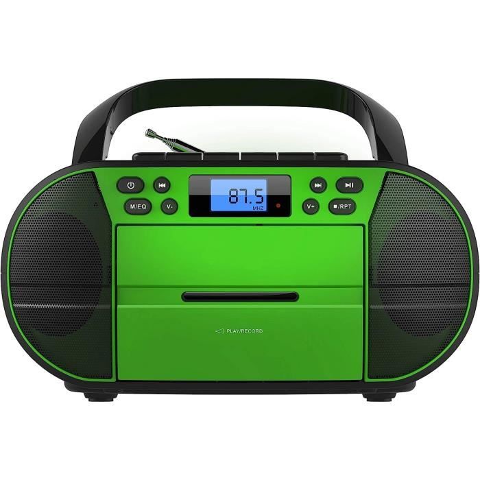 Lecteur Cd Avec Lecteur De Cassettes Radio Stéréo Portable Radio