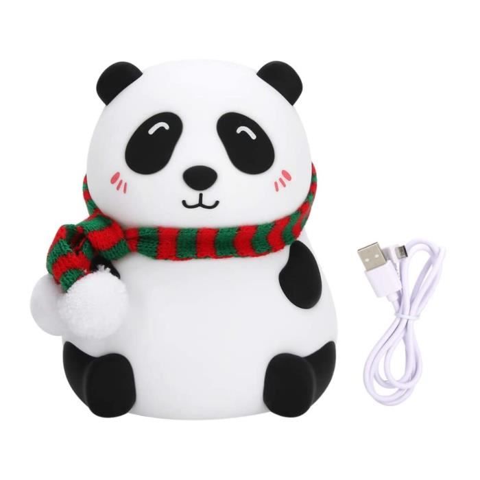 Veilleuse Enfant Silicone – Lumière Chaude + 7 Couleurs – Rechargeable USB – Tactile – Portable – Pour Peur Du Noir