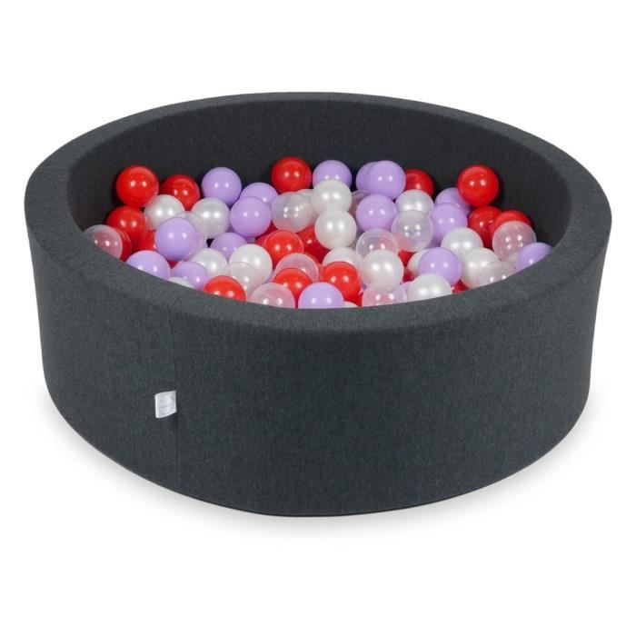 Angelove Piscine à Balles Bébé – 90x30 Cm – Housse Coton Doux – 200 Balles Incluses – Menthe – Jeu Sensoriel