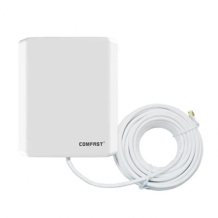Omni Directionnelle Panneau Antenne 2.4g Wifi Longue Portée Extérieure  Coupe-Vent Imperméable Répéteur Sans Fil Routeur Cf-Ant2410e - Prix pas  cher - Cdiscount