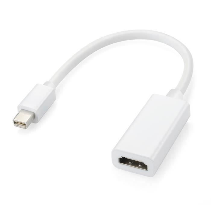 câble adaptateur,Mini DisplayPort Thunderbolt vers HDMI câble adaptateur pour Apple Mac Macbook Air Pro iMac surface pro 3 Aa68330