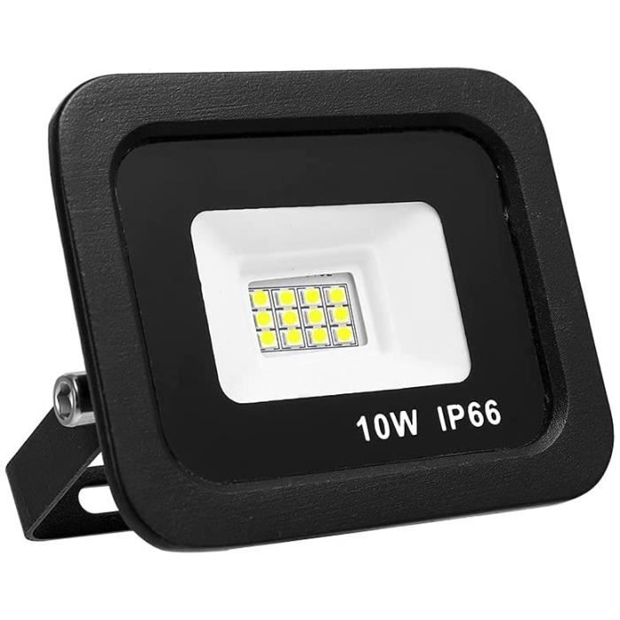 Projecteur LED 10W, Eclairage Extérieur LED 1000LM Sécurité Haute Lumière  Spot LED Exterieur 3000K Blanc Chaud LED Floodlight [467]