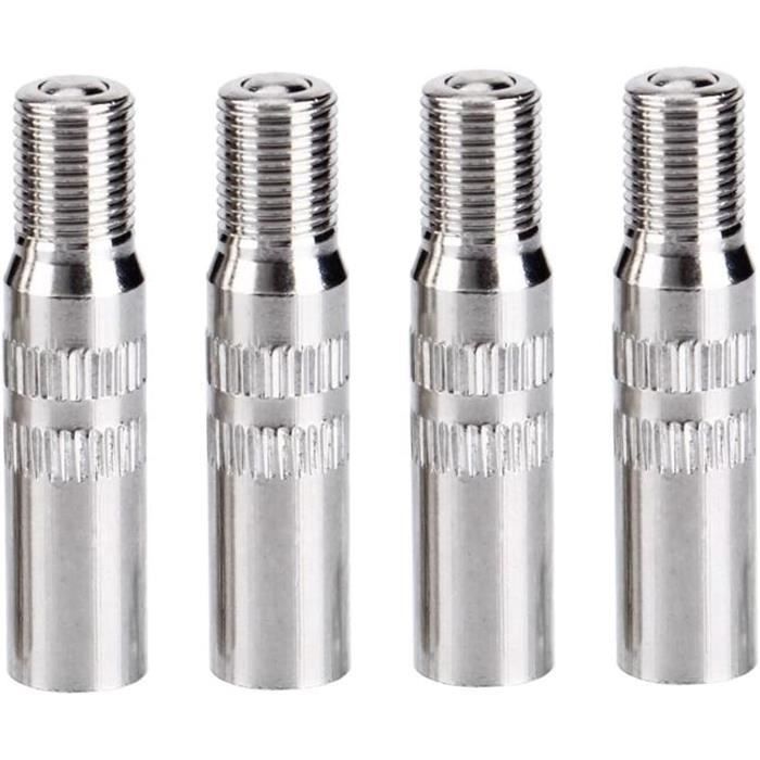 Lot De 2 Rallonges De Tige De Valve Flexibles En Acier Inoxydable Pour Voiture Camion 941569
