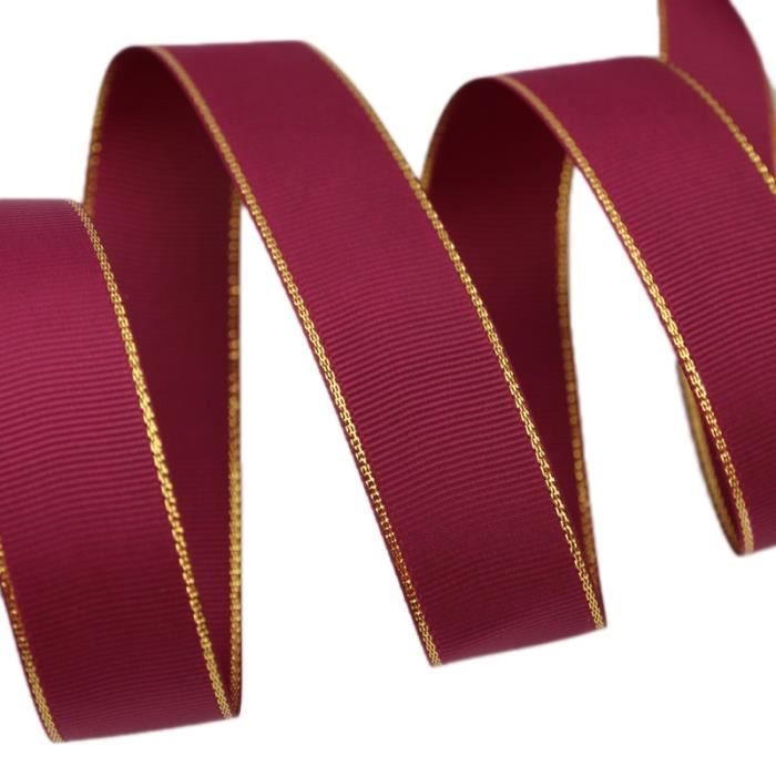 Ruban Cadeau Ruban Gros Grain Bord Dor 10 Yards lot Rubans De ruban-cadeau-ruban-gros-grain-bord-dor-10-yards-lot-rubans-de