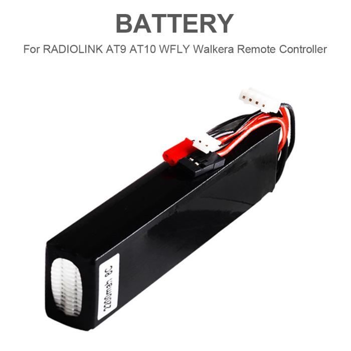 Batterie 11.1V 2200mAh 8C Lipo pour télécommande RADIOLINK AT9 AT10 WFLY Walkera FLYSKY TH9X-205