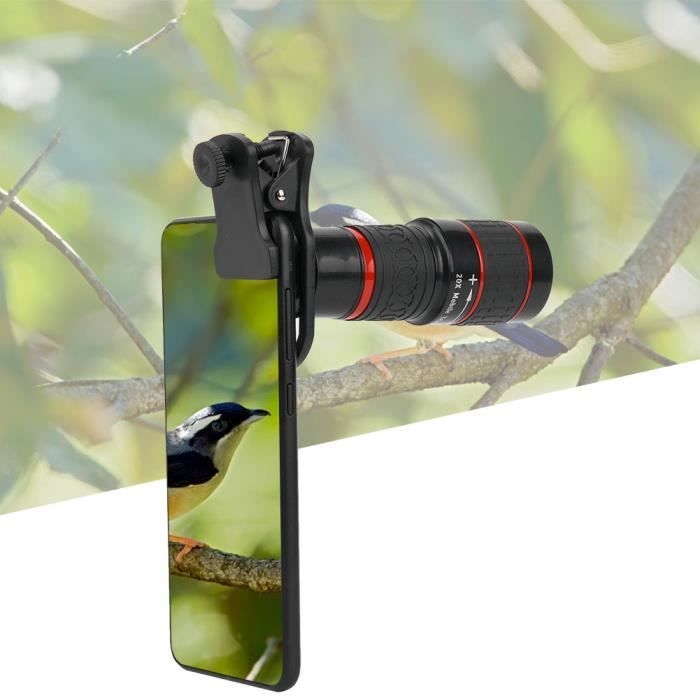 Lentille longue portable 50 ~ 200 m téléobjectif pour téléphone intelligent pour les événements sportifs les concerts