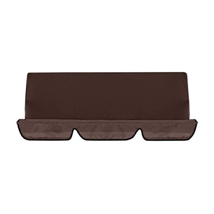 Housse de coussin de balançoire - Juste - Imperméable - 100% coton - Noir - Extérieur