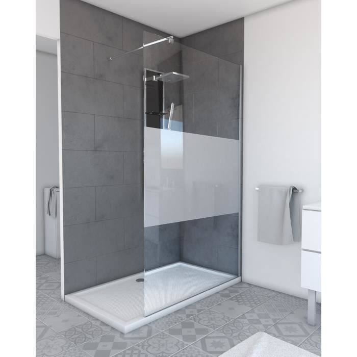 Paroi de douche à l'italienne ANTI CALCAIRE avec bande DEPOLIE — free download