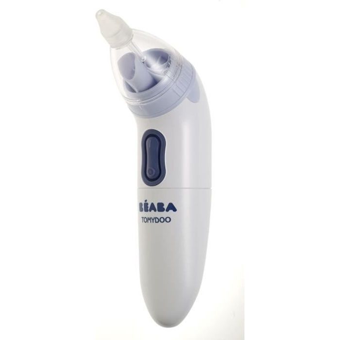 BEABA, Mouche bébé, Aspirateur nasal Électrique Tomydoo, Ultra rapide, Evolutif, 3 embouts, Stérilisable, Mineral