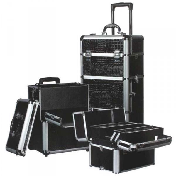 Trolley Valise Manucure Noir Croco Noir Achat Vente Valise Bagage 3760240405122 Soldes Cdiscount