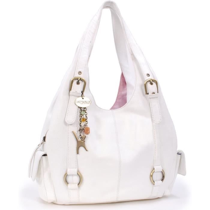 catwalk collection handbags - cuir veritable - sac a main/sac porte epaule - femme - alex