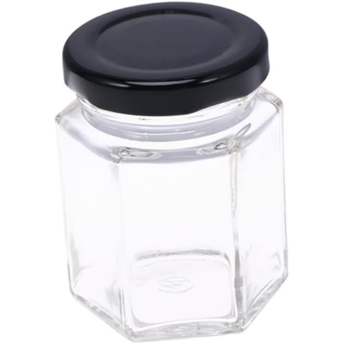 Pot De Miel Transparent En Verre Grande Capacité 500ml Avec Ouverture Cuillère - 10x14cm