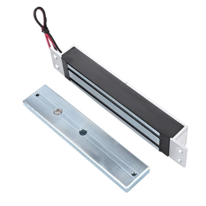 Serrure électromagnétique Double Porte 12V - Force De Maintien 280Kg - Anodisée Anti-oxydation
