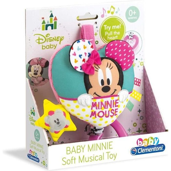 Jouet - CLEMENTONI - Clementoni Disney Baby Minnie Mouse Soft Carillon Musical Cot - Rose - Bébé - Mélodie douce