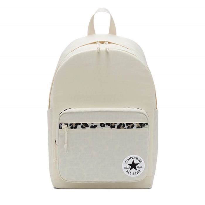 Converse Sac a Dos pour Femme Go 2 Leopard Beige 10026522 A01 Cdiscount Bagagerie Maroquinerie