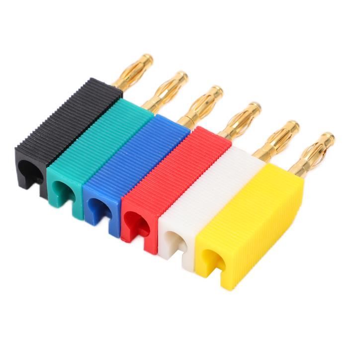 Connecteurs Banane Mâles 4 Mm Avec Gaine Rétractable – à Souder Soi-même – Pour Audio/électronique