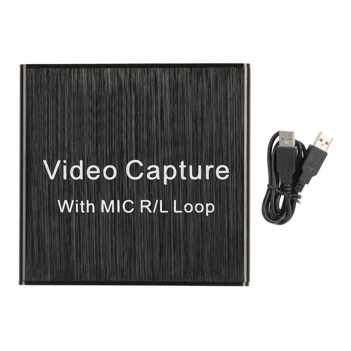 Carte De Capture Vidéo 4K HDMI Vers USB 3.0 - Streaming 1080p 60 Fps, Boucle HDMI 4K 60Hz - Plug & Play, Compatible PS5/Xbox/Switch/OBS
