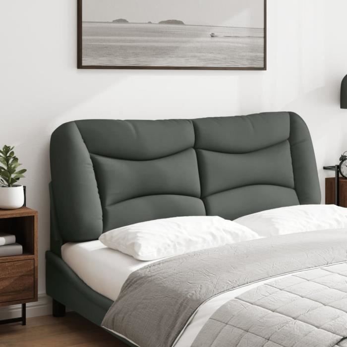 Coussin de tête de lit gris clair 140 cm tissu - Coussin De Têted Lit - Oreiller De Tête - Tête De Lit Rembourrée - Tête De Lit Décorative - Literie