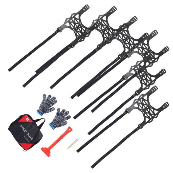 4 PCS Sangles Elastiques Avec Bandes Anti-dérapantes, 30 X 5cm Sangles Elastiques Reutilisables Avec Boucle Auto Agrippante Ideales Pour Attacher Cables Et Fixer Equipements Robuste 87701523