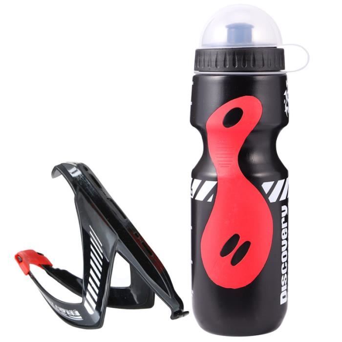 Botella de agua deportiva para bicicleta de montaña, tetera de anillo de plástic
