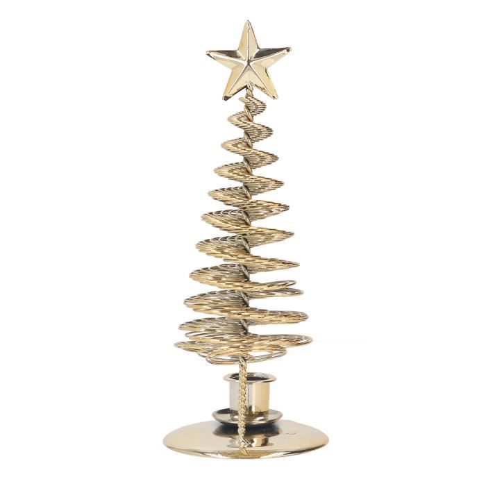 HURRISE Bougeoir Sapin de Noël Chandelier en Pin en Métal, Portebougie