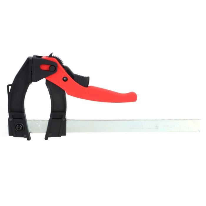 2 Pinces à Prise Rapide 6 Pouces - Serrage Jusqu'à 60kg - Pour Bois, Soudure, Bricolage - Une Main