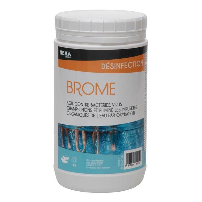 HYDRAPRO Brome désinfectant pastilles 20 g - Boite de 1 kg