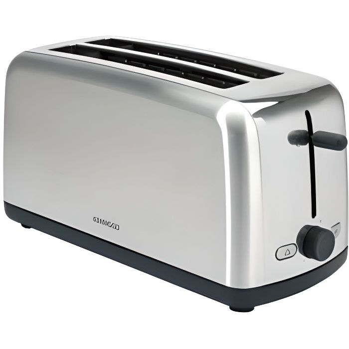 Grille pain double KENWOOD TTM470 Inox satiné et 2 tranches Fonction décongélation