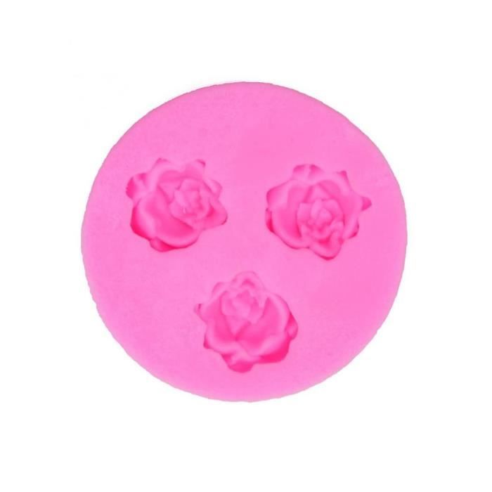 ZQYSING Moule à Bougie En Forme De Pivoine Pour La Fabrication De Bougies, 3 Cavités En Silicone Pour Résine époxy, Cire, Savon, Argile, Plâtre, Bougies, Loisirs Créatifs, Décoration D'intérieur