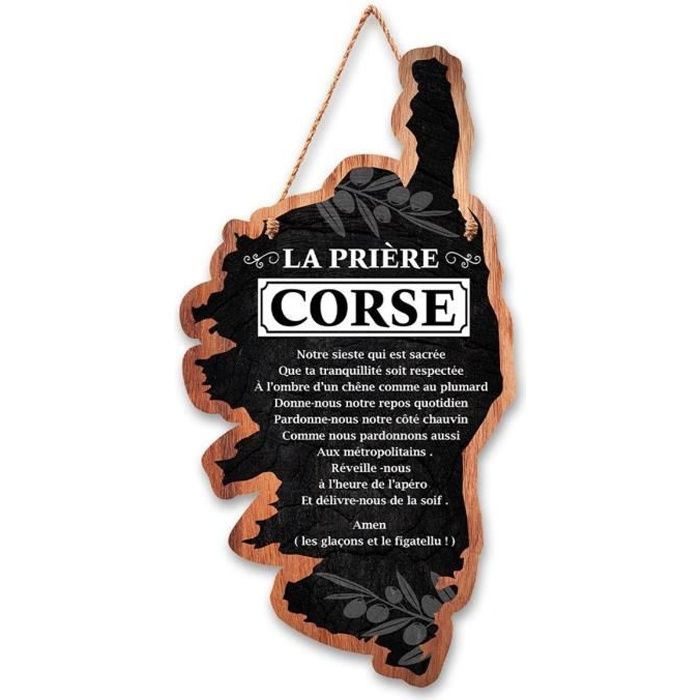 Plaque Bois Forme Corsica Noir Marron Carte De Corse 35x18 Cm R3812 Cdiscount Auto