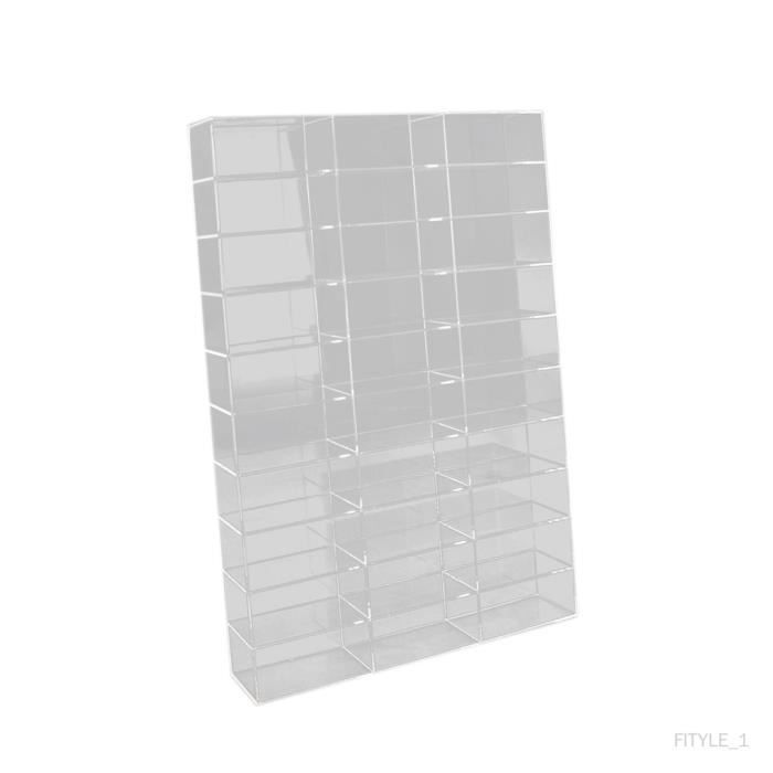 YYDS Vitrine 1:64, 8 Compartiments Transparents, Vitrine Pour Mini Voitures, Hot Wheels, Lot De 4 Vitrines