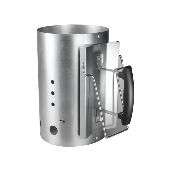 Cheminée D'allumage Barbecue Galvanisée 27.9x17cm - Avec Poignée, Pour Charbon De Bois, Démarrage Rapide - 9