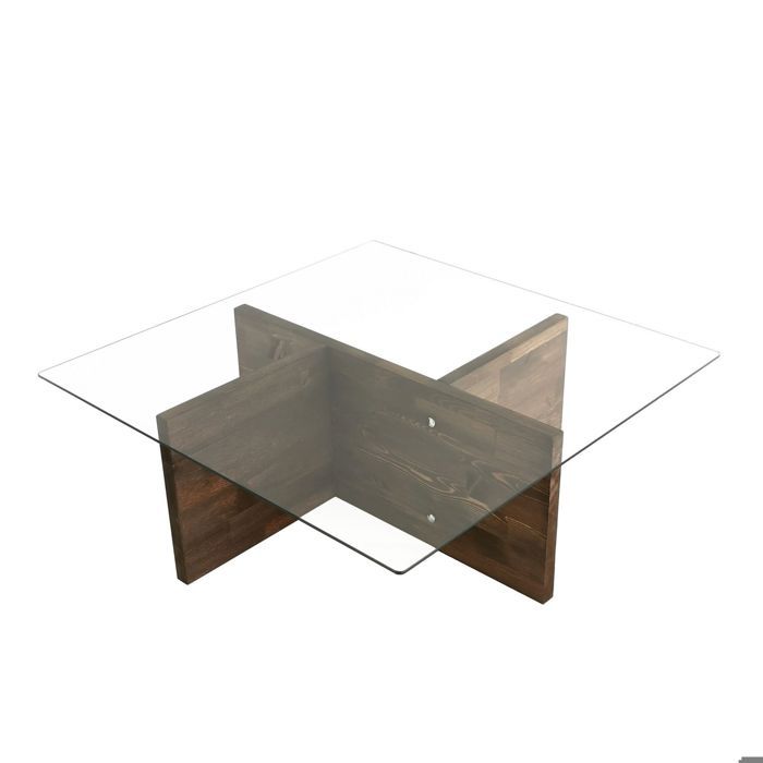 Petite Table D'appoint / Support à Fleurs Vintage – Bois Marron – Fait Main Japon
