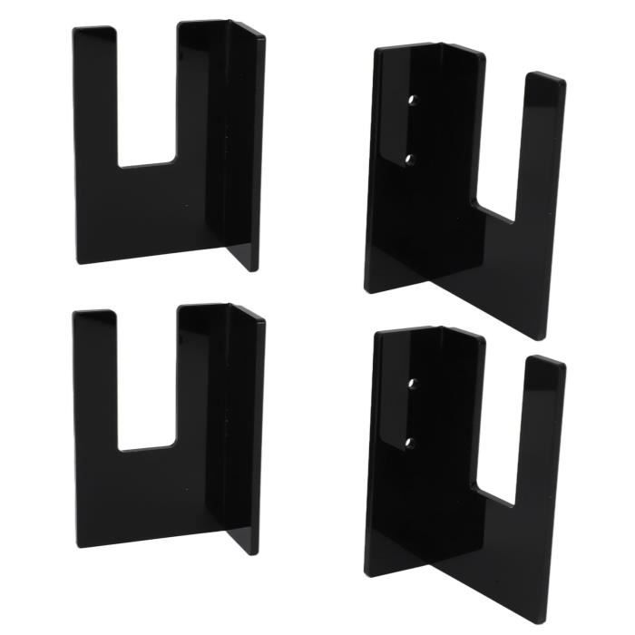 Support Mural Pour Skateboard Meollo – 100% Acier, 2 Supports Noirs, Fixation Verticale/horizontale
