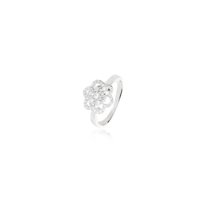 Bague Or Diamants Rosace Diamant Achat Vente Bague Anneau
