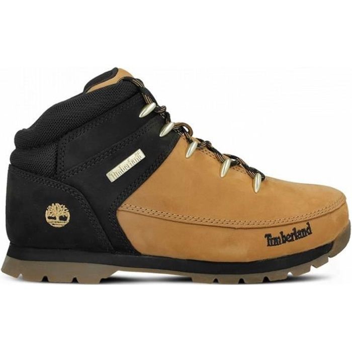 Chaussures Enfant Timberland EuroSprint Sable Noir Cuir pleine