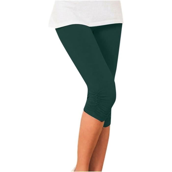 Legging Femme Fitness Classique Capris Taille Haute Pantalon Jogging Pantalon Fluide Femme Ete Pas Cher Jogging Vert Vert Cdiscount Pret a Porter