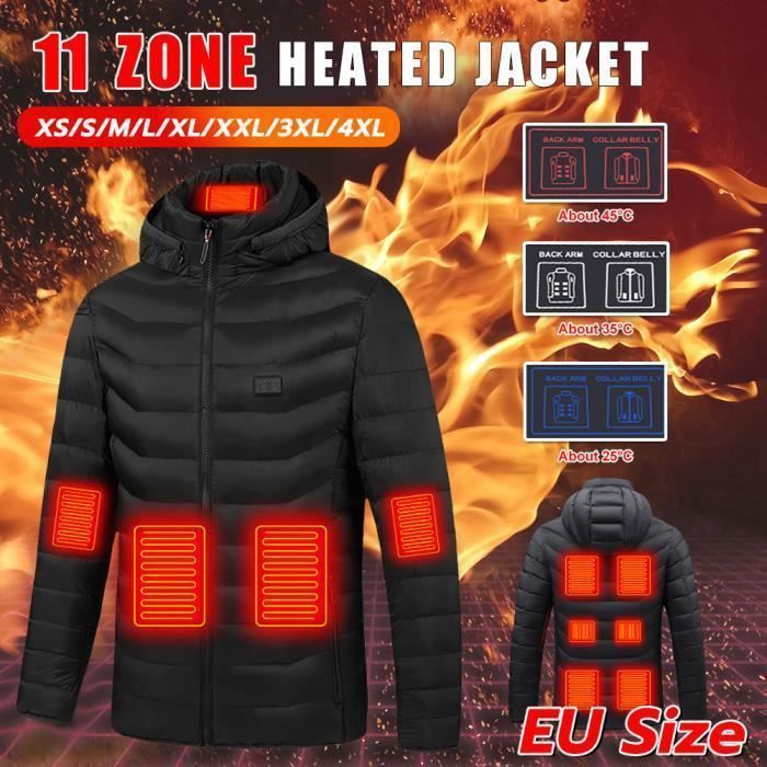 Manteau chauffante homme deals