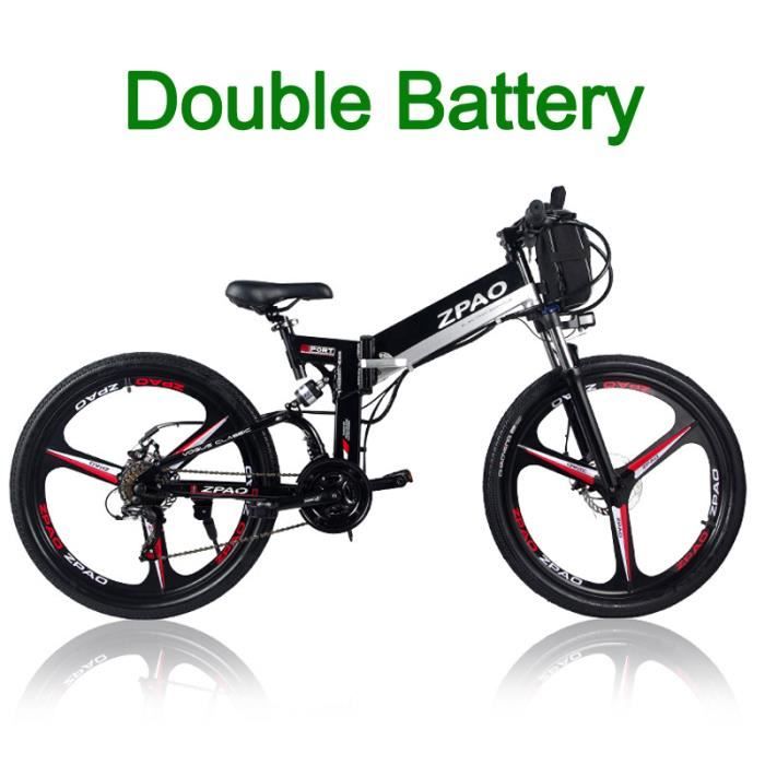 Zpao 21 Vitesses Velo Electrique Pliant Velo De Montagne 48v Batterie Au Lithium Frein A Disque Hydraulique Avant Et Arriere Prix Pas Cher Cdiscount