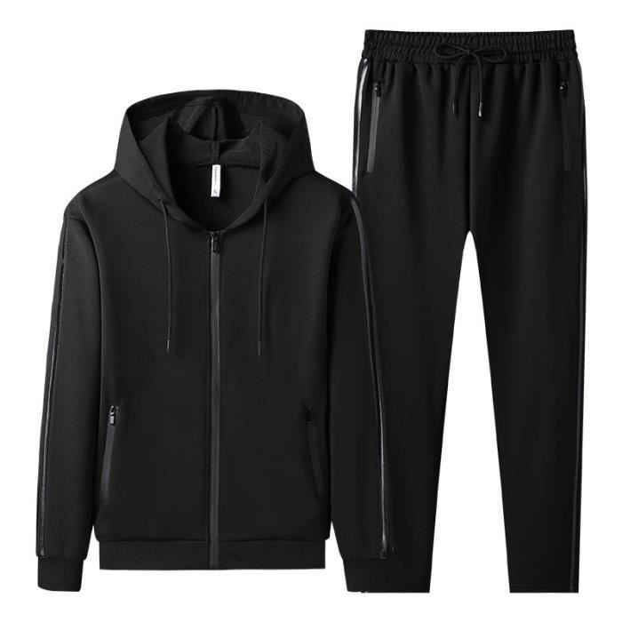 Homme Ensemble Survetement Survêtement 2 Pièces Athlétique Hiver Manche Longue Respirable Doux Aptitude Fonctionnement Le Jogging Tenue De Sport Tenue P9424467