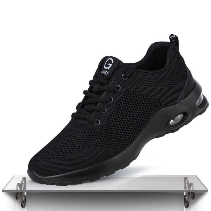 Chaussure de Securité Homme Femme Légère Securite Chaussure de Travail Avec  tête en Acier Noir - Cdiscount Prêt-à-Porter