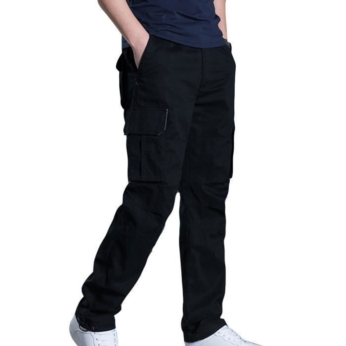 Homme Pantalon Cargo Ext rieur Multi Poches Pantalon D contract