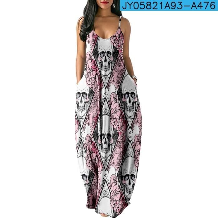 Robe imprimée tête de mort outlet