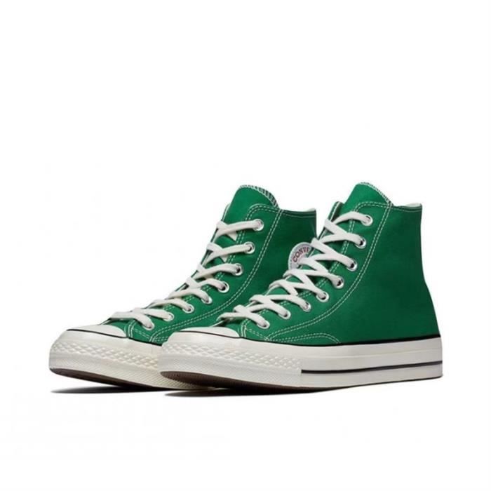 CONVERSE Baskets montantes en toile vert fonce neutre vert Cdiscount Chaussures