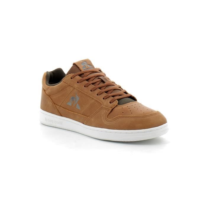 Baskets Homme LE COQ SPORTIF Breakpoint Cuir Marron Marathon Cdiscount Chaussures
