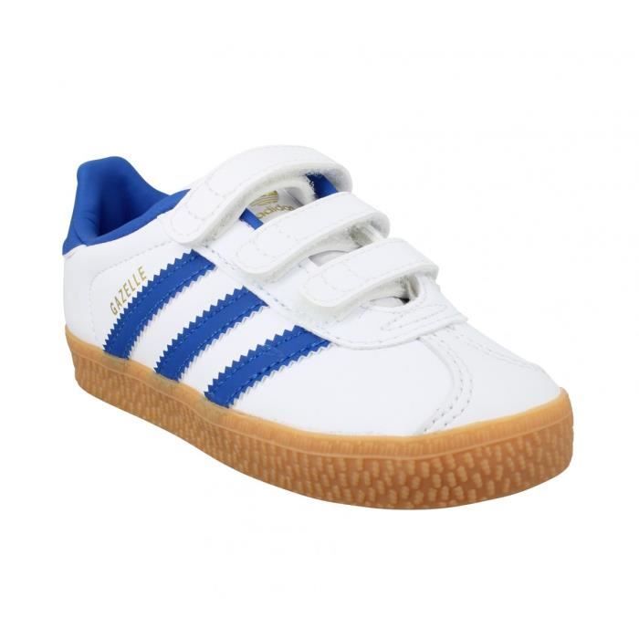 ADIDAS Baskets Gazelle Blanc Bleu Enfants 013752 26 Blanc Bleu