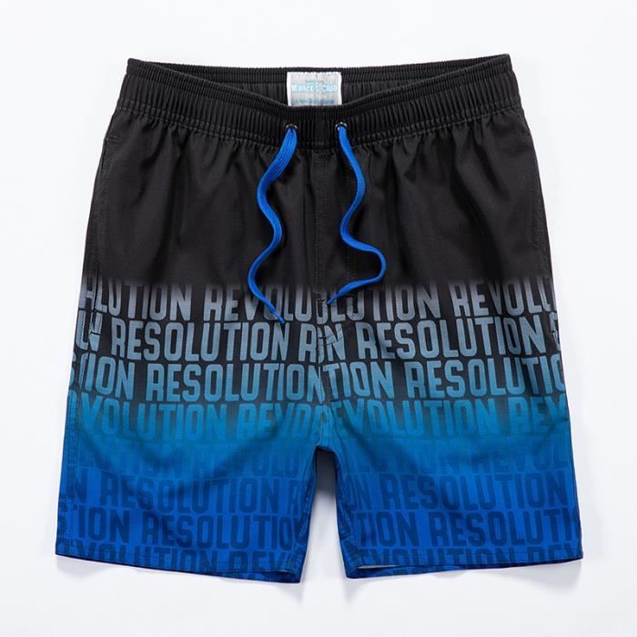 Degradé Couleur Short De Bain Homme Dégradé - Séchage Rapide Avec