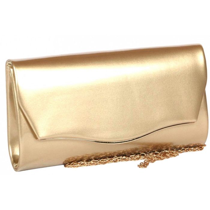 Pochette ceremonie Nyls Creation Pochette Femme Doree Vernis Mariage Minaudiere Gold Egla Jaune Jaune Cdiscount Bagagerie Maroquinerie
